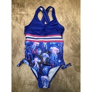 Girls Toddler One piece Jelly fish Swim suit Sea creature 5T NWT